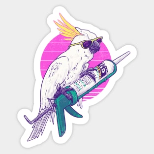 Caulkatoo Sticker